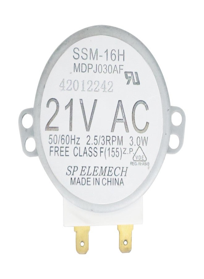 Sparkfix WB26X10038 SSM-16H Microwave Turntable Motor Compatible with Ge Microwave JVM1661SB003 JVM1851WD001 JVM1450WA001JVM1650WB008 Replaces PS237772 EAP237772 MDPJ030AF - Image 1